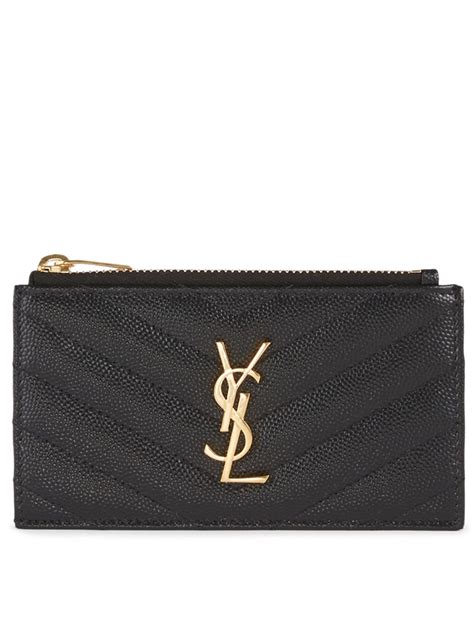 ysl zippered card case|selfridges YSL card holder.